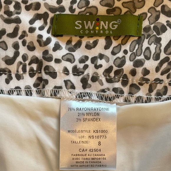 Swing control Golf Skort Leopard Print - Picture 4 of 7